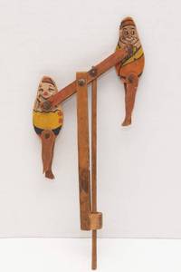 lot 143 image: Antique Wooden Circus Trick Trapeze Toy