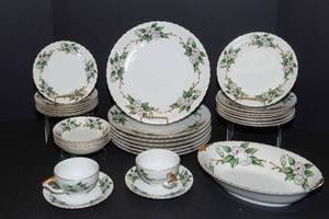 lot 170 image: Victorian China Camellia Dinnerware