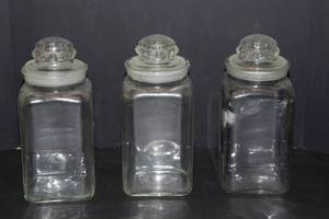 lot 171 image: Three Very Large Glass Canisters