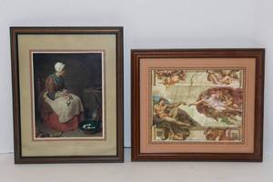 lot 183 image: Set of Two Art Prints