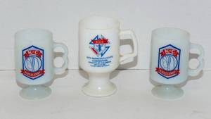 lot 200 image: Three Vintage Knights of Columbus Mugs