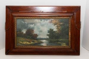 lot 212 image: Very Unique Antique Picture FrameArtwork