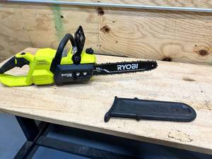 lot 78 image: RYOBI 40V HP Brushless 14 in. Battery Chainsaw (Tool Only)