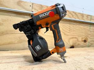 lot 115 image: RIDGID Pneumatic 15 Deg. 1-34 in. Coil Roofing Nailer