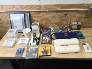 lot 60 image: Lot of Movies, Purses, Decorations and Other Items