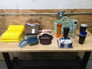 lot 169 image: Lot of Caps, An Asthma Monitor, Cups and Other Items