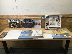 lot 178 image: Lot of Shelf Kits, Picture Frames and Wall Art