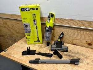 lot 132 image: RYOBI ONE 18V Bagless Cordless Mesh Filter Stick Vacuum Cleaner (Tool Only)
