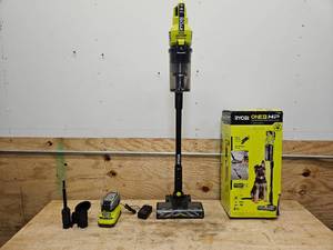 lot 29 image: ONE HP 18V Cordless Pet Stick Vacuum Cleaner Kit with 4.0 Ah HIGH PERFORMANCE Battery and Charger
