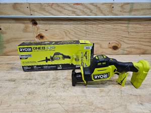 lot 39 image: RYOBI ONE HP 18V Brushless Cordless Compact One-Handed Reciprocating Saw (Tool Only)