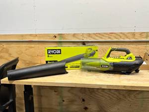 lot 220 image: RYOBI 135 MPH 440 CFM 8 Amp Corded Electric Jet Fan Blower (Tool Only)