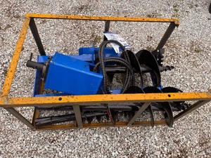 lot 7 image: Skid Steer Post Hole Augers