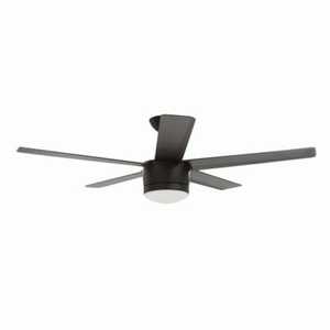 lot 19 image: Home Decorators Collection Merwry 52 in. Integrated LED Indoor Matte Black Ceiling Fan