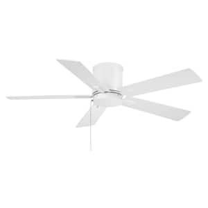 lot 47 image: Hampton Bay Caprice 52 in. Integrated LED Indoor Matte White Ceiling Fan with Light