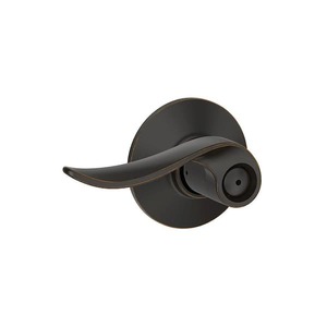 lot 68 image: Schlage Sacramento Aged Bronze Privacy BedBath Door Handle