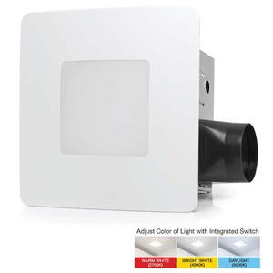 lot 99 image: ReVent 110 CFM CeilingWall Mount Easy Roomside Installation BathroomBath Exhaust Fan
