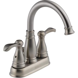 lot 118 image: Delta Porter 4 in. Centerset 2-Handle Bathroom Faucet in Brushed Nickel