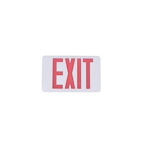 lot 164 image: Commercial Electric 14-Watt Equivalent Integrated LED White Exit Sign with Ni-Cad 4.8-Volt Battery