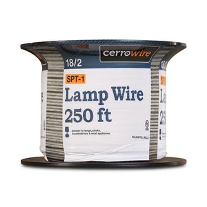 lot 165 image: Cerrowire 250 ft. 182 Clear Stranded SPT-1 Copper Lamp Wire