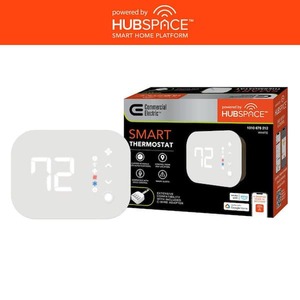 lot 180 image: Commercial Electric Wi-Fi and Bluetooth Enabled Smart Programmable Thermostat with Schedules Powered by Hubspace