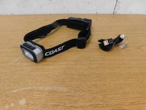 lot 53 image: Coast RL22R 1000 Lumens Rechargeable Battery LED Power Headlamp