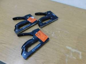 lot 76 image: (3) HUSKY STAPLERS