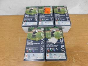 lot 138 image: (5) HAMPTON BAY SMART LED COLOR CHANGING SPOT LIGHT