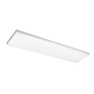 lot 80 image: Commercial Electric 1 ft. x 4 ft. 40-Watt Dimmable White Integrated LED 4000 Lumens Frameless Flat Panel with Color Change