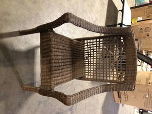 lot 24 image: Outdoor Wicker Chair Customer Returns See Pictures