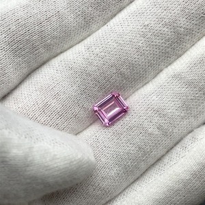 lot 23B image: 2.02 CT Pink Sapphire GemstoneEmerald Cut, Step Faceted.  VIDEO 