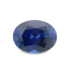 lot 27B image: 12.93 CT Royal Blue SapphireFine Oval Cut.  VIDEO 