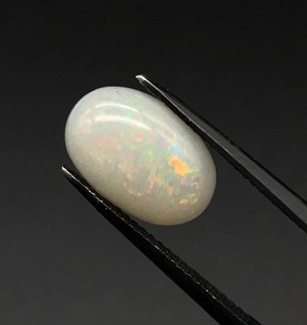lot 28B image: 2.96 CT Bright Multi-Flash Opal w. Excellent Pinfire, Density and Strong Red & Green VIDEO 