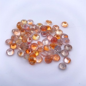 lot 31B image: 21.98 CT Multicolor Sapphire ParcelGolden, Honey, Yellow & Light Pink Rounds  VIDEOS 