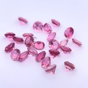 lot 32B image: 5.99 ctw. Pink Tourmalines 24 Round Gemstone Parcel Perfect for Design - $600  Retail
