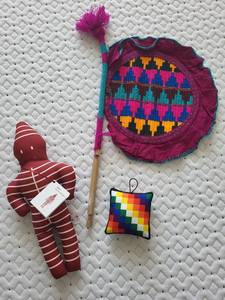 lot 49 image: Ethnic Selknam Spirit Doll Set