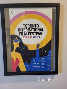 lot 52 image: 15x19 TIFF Festival Poster Framed