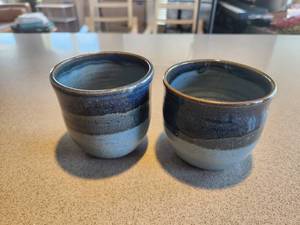 lot 29 image: Handmade Ceramic Art Cups Set