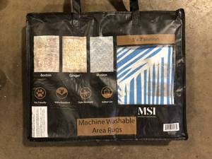 lot 29 image: MSI Machine Washable Area Rug Customer Returns See Pictures