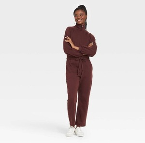 lot 123 image: 2 New Universal Thread Fleece One Piece Jumpsuits - XL- Retail $70