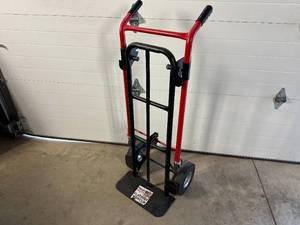 lot 13 image: Milwaukee Convertible Upright  Flat Bed Dolly Cart