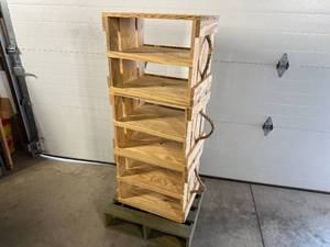 lot 15 image: Neat Wooden Crate Retail Display