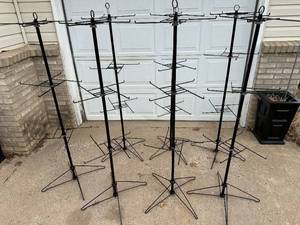 lot 17 image: 7 New Retail Racks  Spinning Displays