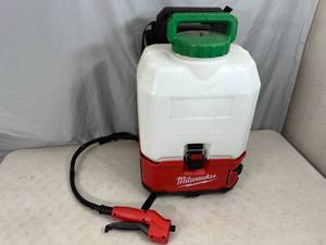 lot 22 image: Milwaukee M18 18-Volt 4 Gal. Lithium-Ion Cordless Switch Tank Backpack Lawn Sprayer