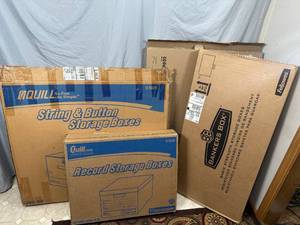 lot 56 image: Assorted New Record Storage Boxes, Bankers Boxes, Check Boxes, and More