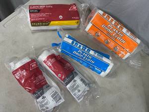 lot 70 image: 5 New Rolls of Plastic Drop Cloth