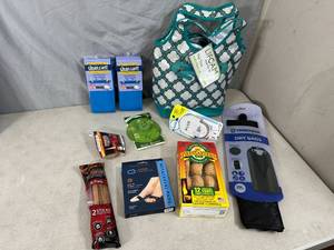 lot 77 image: New Lunch Bag, Dry Bag, Firestarters, Febreze Plug, and More