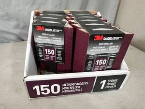 lot 90 image: 10 New 3M Sandblaster Edge Detail Sanding Sponges