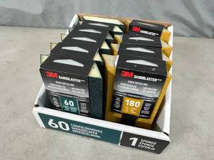 lot 92 image: 9 New 3M Sandblaster Edge Detail Sanding Sponges