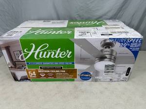 lot 120 image: New Hunter 54 inch Ceiling Fan