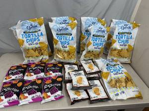 lot 138 image: Large Lot of Tortilla Chips, Pop Chips, and More